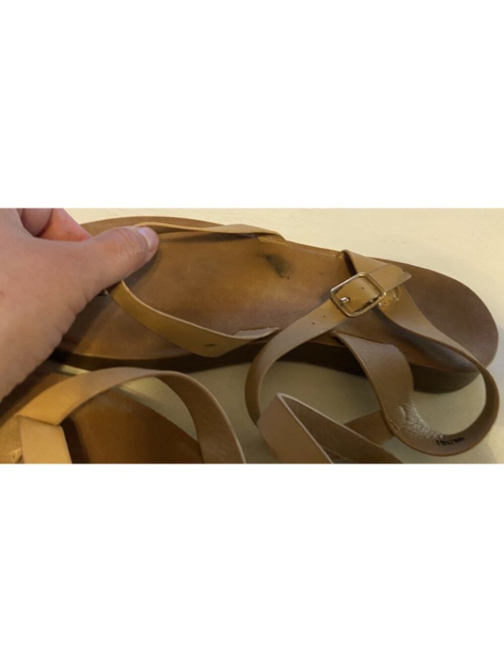Refresh Tan Sandals, Size 6 - Picture 3 of 6